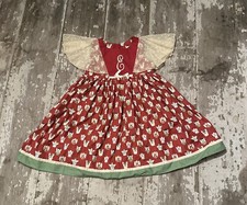 Ricrac and Ruffles Angel Christmas Dress E Initial Girls 5