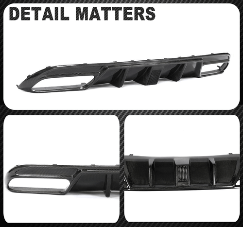 Difusor trasero de carbono difusor trasero para Mercedes W205 C200 C300 C43 C63 AMG - Imagen 11 de 11