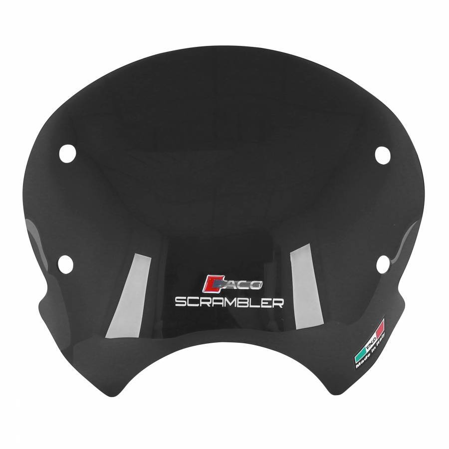 Bulle courte fumée pour réduire la fatigue en Ducati Scrambler 800