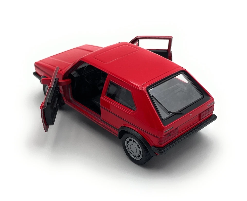 Coche De Modelo VW Golf 1 L GTI 1:34-39 Rojo Miniatura Vehículo - Imagen 3 de 4