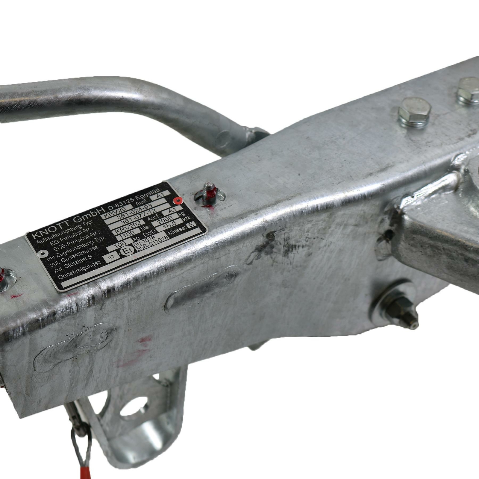 A B TOOLS Trailer Braked Hitch Coupling Knott KRV20 1100kg to 2000kg