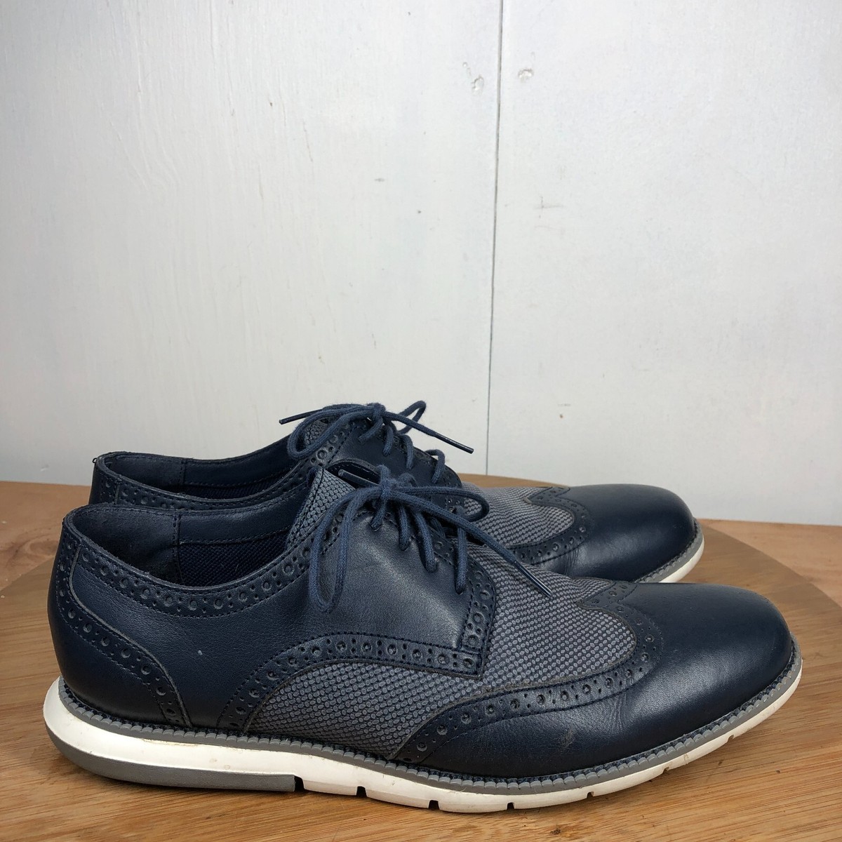 Cole Haan Shoes Mens 9.5 M Grandsprint III Blue Leather  display picture 2