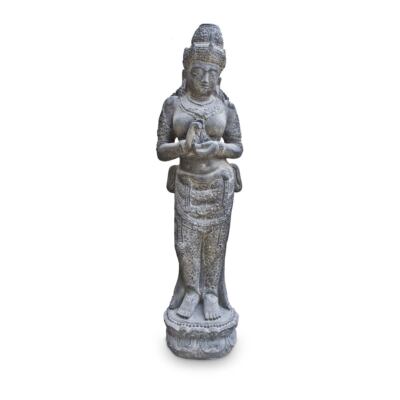 Devi Göttin Hinduismus Figur Skulptur Stein Lavasand Bali Gott Steinfigur Garten