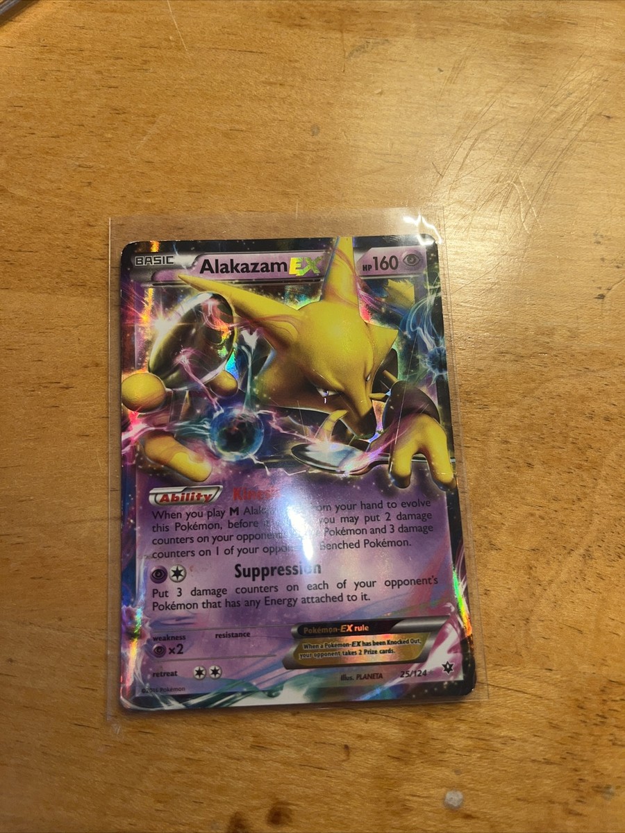  Pokemon - Alakazam-EX (25/124) - XY Fates Collide - Holo : Toys  & Games