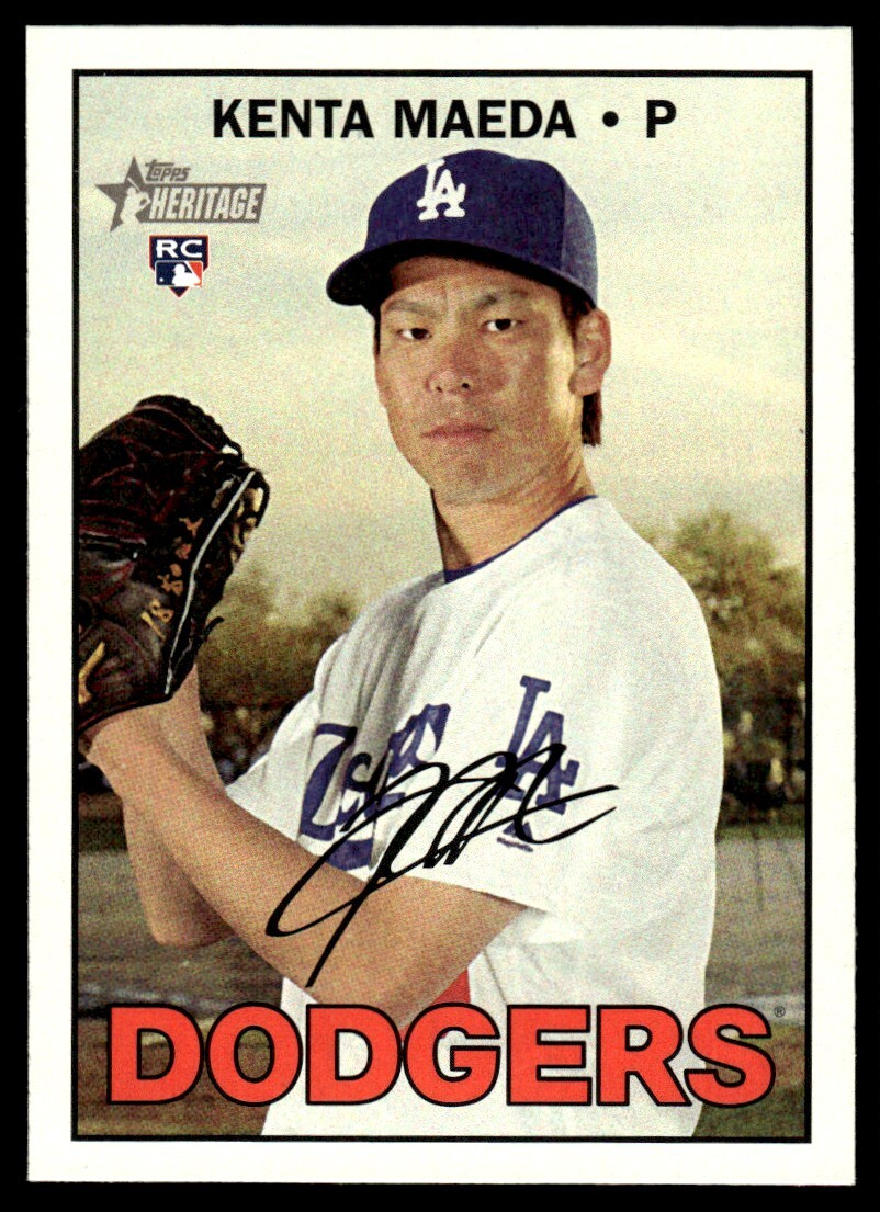 2016 Topps Heritage Baseball Kenta Maeda RC Los Angeles Dodgers #701 SP