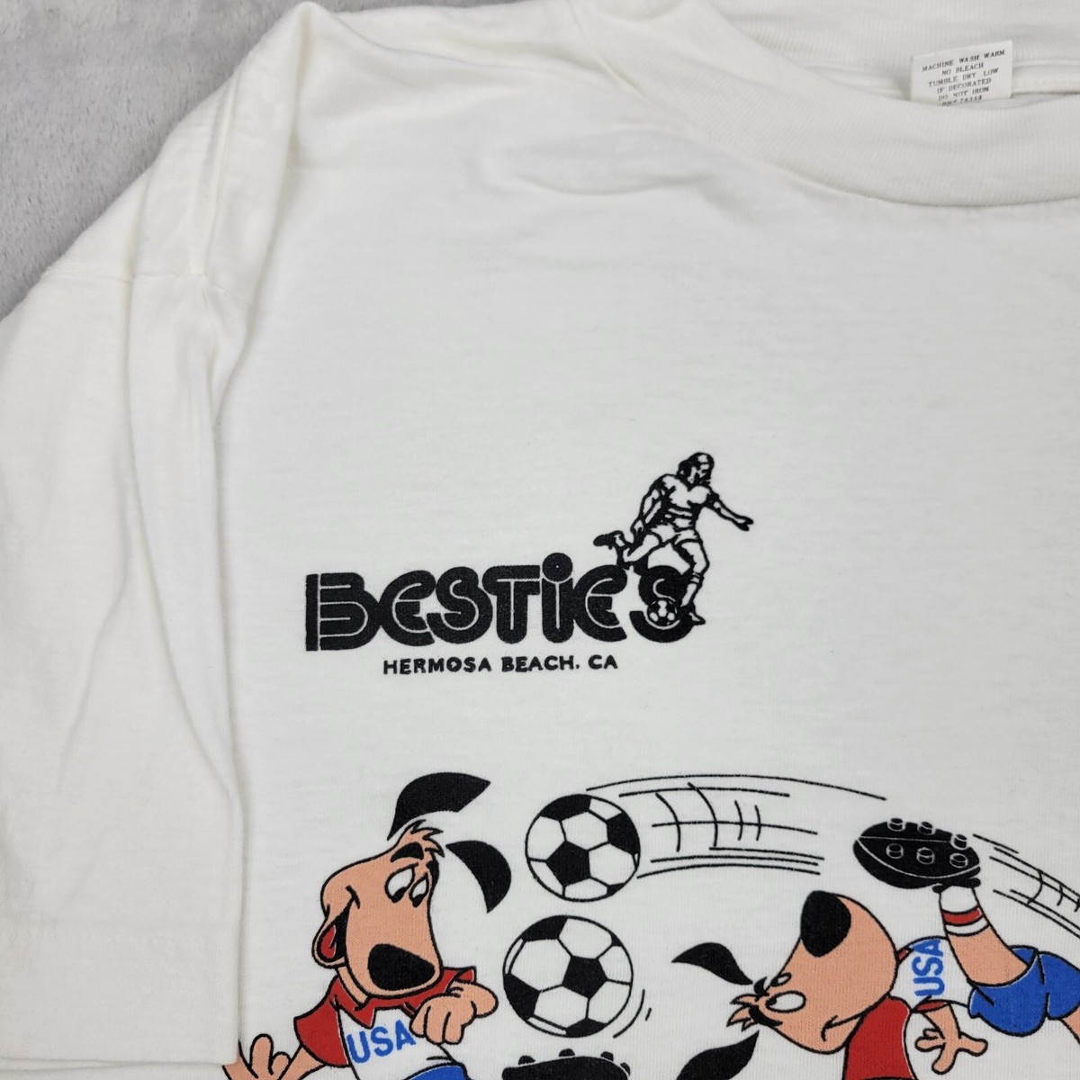 Maillot Vintage Coupe Du Monde 1994 - Équipe USA - Taille XL - Coton Blanc - Très Bon état