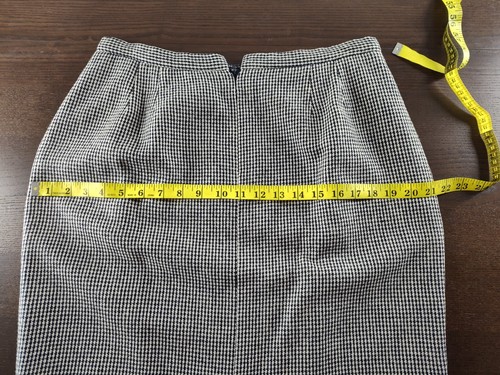 Pendleton 100% Wool 2 pcs Plaid Black/White Dress Suit Blazer And Skirt Size 12 - Picture 17 of 19