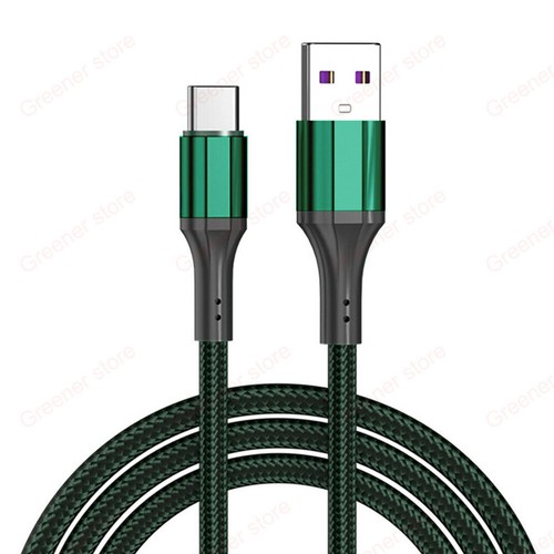 1M 2M 60W 3A Nylon Type-C Charger USB-C Charge Cable 3A Data Sync Fast Charging - Picture 15 of 15