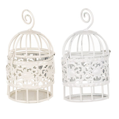 6x Draht Metallgeflecht Hochzeit Tisch ausgefallene Deko Brautjungfer Körbe Vogelkäfig