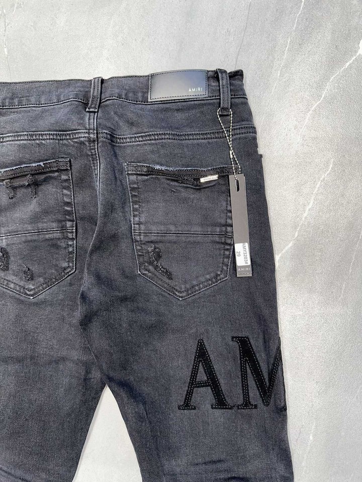 AMIRI Men's new highend fashion personality brand ripped jeans, size