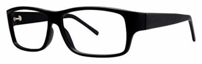 Soho by Vivid 1002 in Matte Black Designer Reading Glass Frames ; Demo Lens