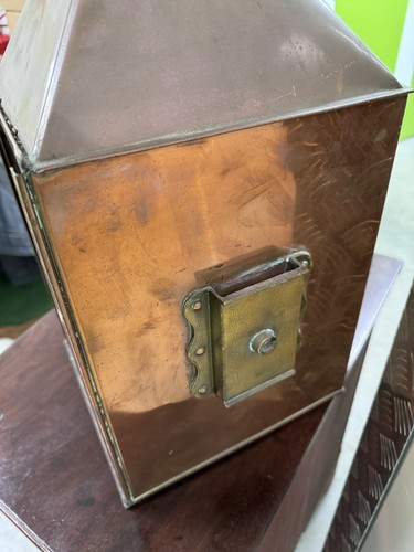 Large Vintage Marine Ships Copper Lantern R C Murray Glasgow - Picture 17 of 18