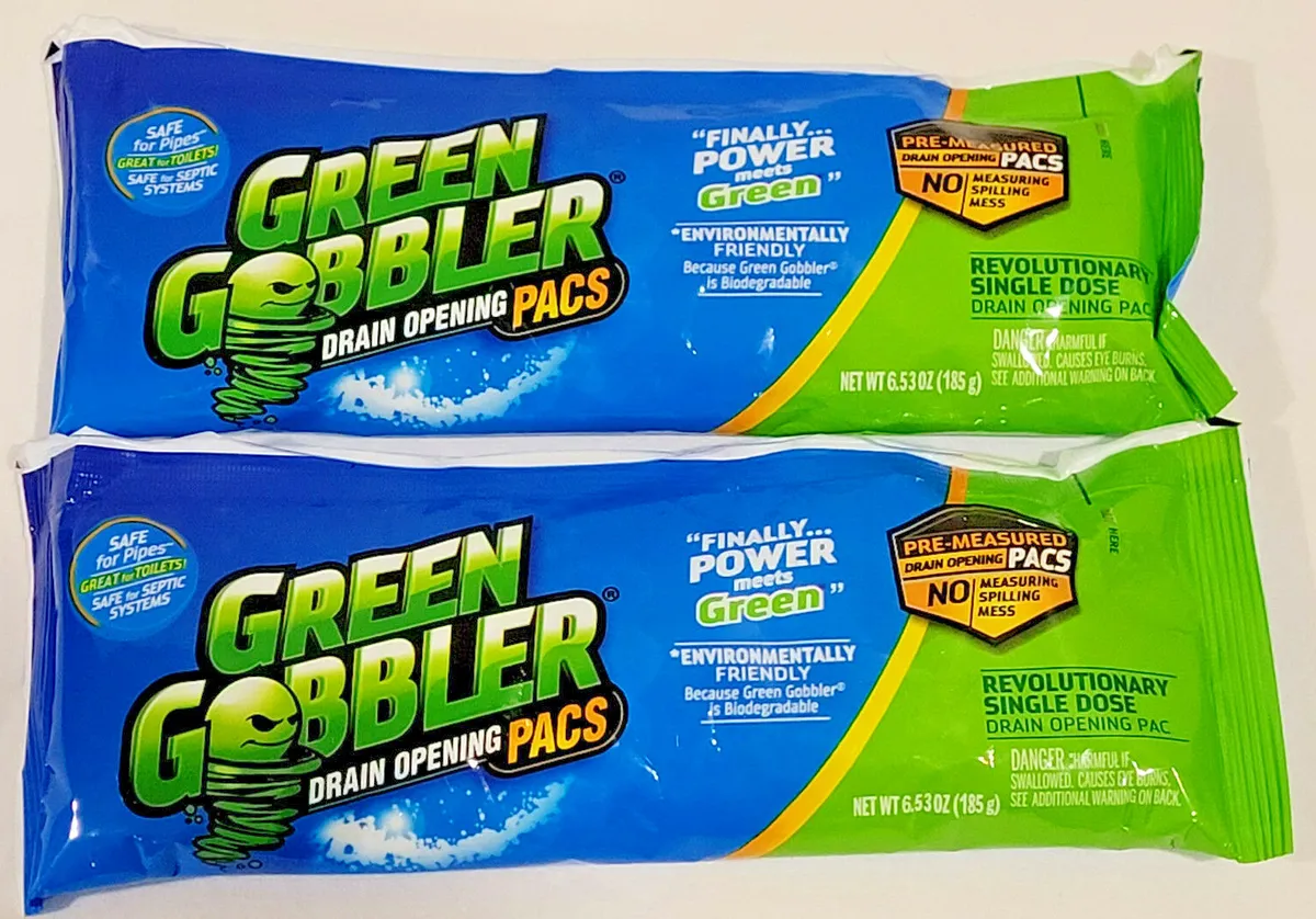 Green Gobbler Drain Opening Pacs - 5 pack