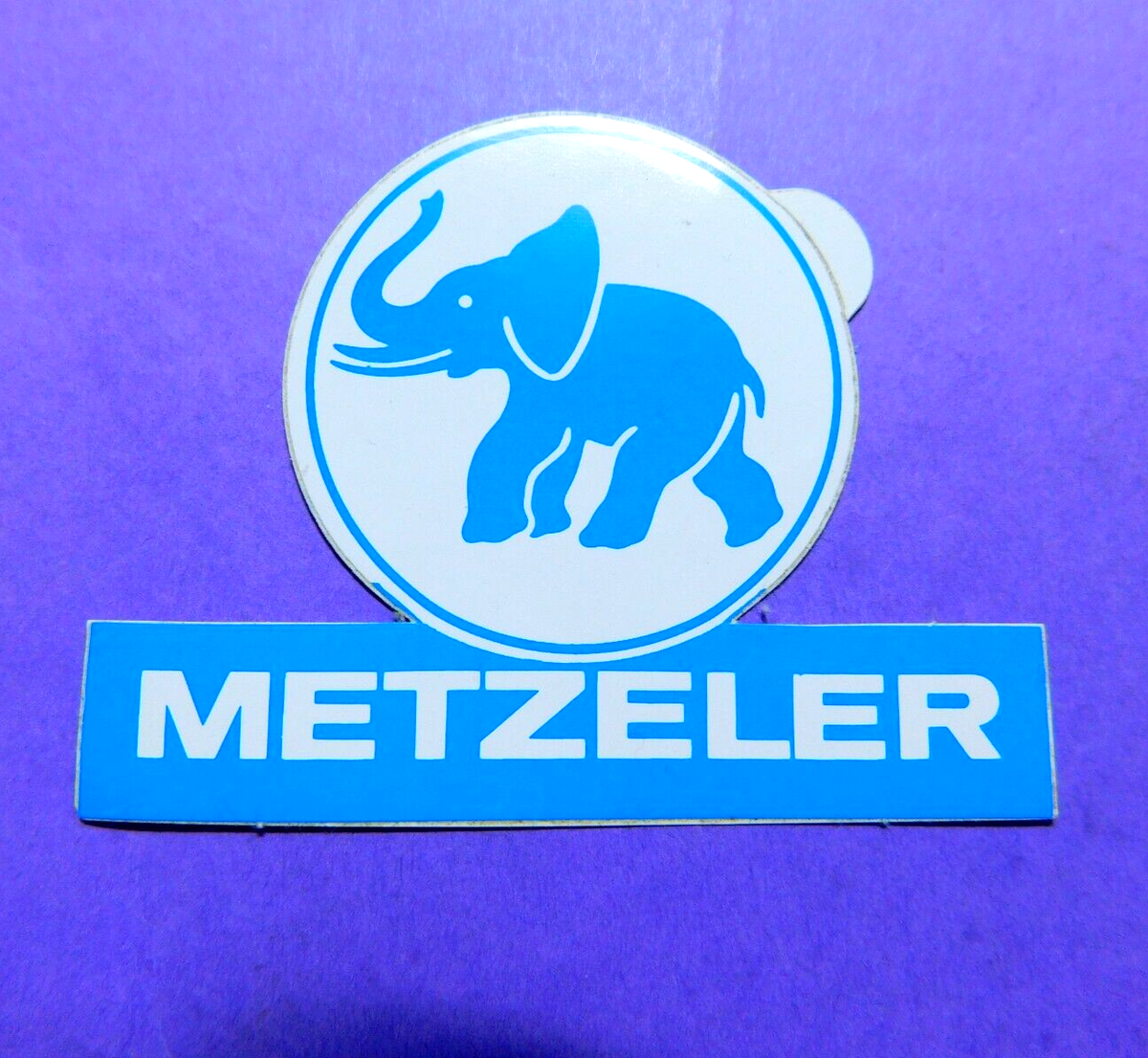 Autocollant Vintage Metzeler Tires – Années 80 – Original Italie – Très Bon État