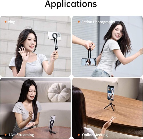 ULANZI MA30 Magnetic Phone Tripod Stand for iPhone - Aluminium Maglock Smartphon - Picture 7 of 7