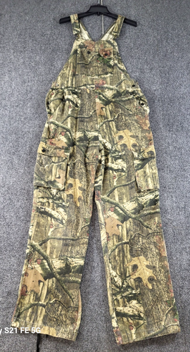 Mossy Oak Breakup Infinity Overalls Mens M 36X32 Camo Lightweight Cargo Pockets