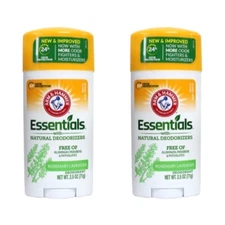 Arm & Hammer Essentials Natural Deodorant Fresh 2.5 Oz Pack Of 2