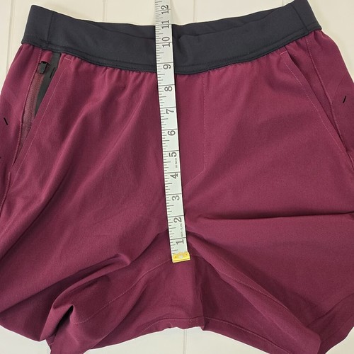 NUEVO Pantalones Cortos Ten Thousand The Interval 7" Sin Forro Para Hombre Talla PEQUEÑA Granate - Imagen 10 de 12