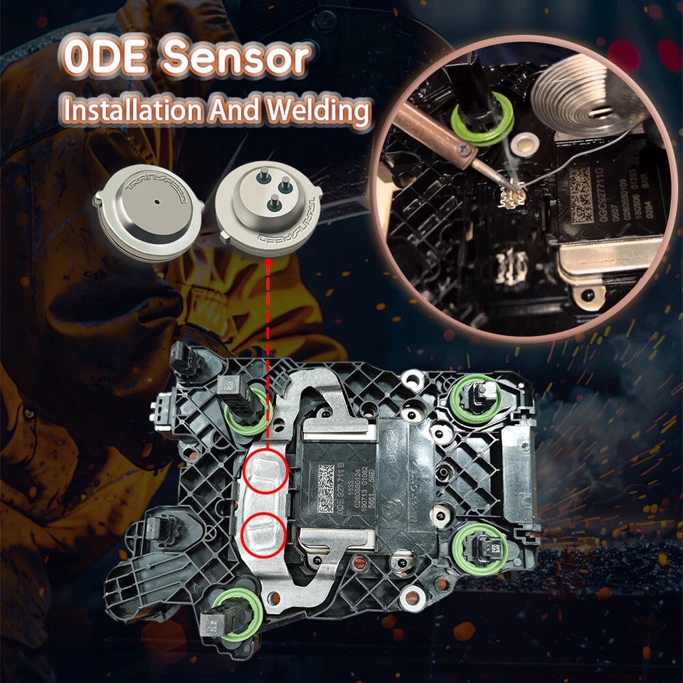 DQ500 DQ380 DQ381 0DE TCU Transmission Control Unit Pressure Sensor For VW AUDI - Image 2 of 4