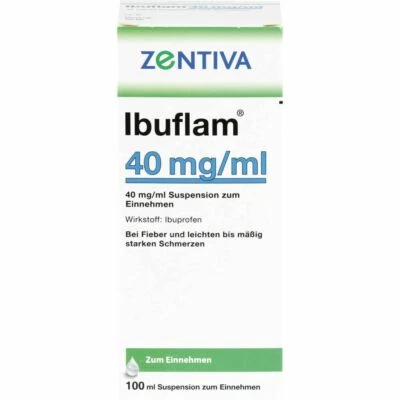 ZENTIVA PHARMA GMBH IBUFLAM 40 mg/ml Suspension zum Einnehmen 100 ml PZN09731739