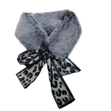 Faux Fur Scarf for Women and Men, Super Soft, Stretchy and Lightweight 