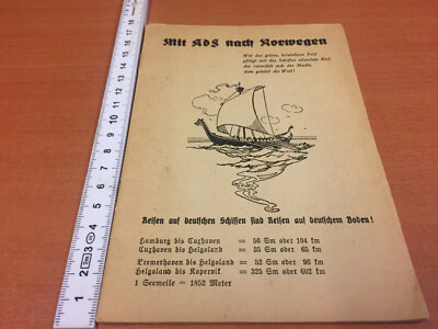 Mit  KDS nach Norwegen - Heft non 1935  -  Rarität