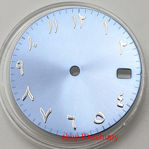 28.5mm blue/black/white/pink sterile Watch Dial Fit NH35 Automatic Movement - Picture 4 of 16