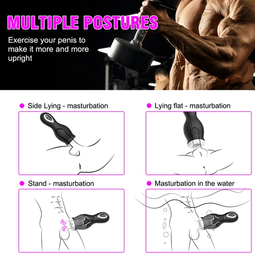 Male Masturbaters Automatic HandsFree Licking Cup Thrusting Stroker Men Sex Toy - Picture 6 of 37