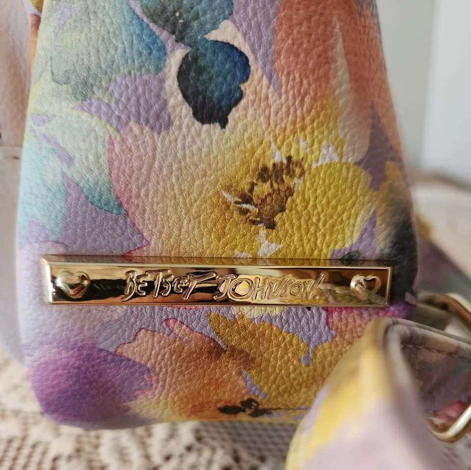 Mini Mochila Floral Betsey Johnson Kitsch Perro Nueva con Etiquetas Foto 4 de 4