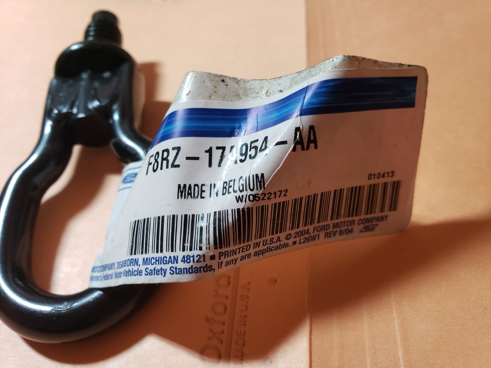 NEW/OLD 2005/06 OEM FORD GT Super Car Tow EYE / Bracket PN F8RZ-17A954-AA