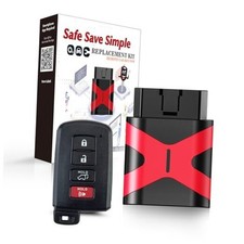Programmable Keyfob, Replacement Car Keys Fob and 4 Btn SUV Programmer Kit