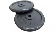 2x10 kg Weight Plates Cast Iron 1 inch Bar. Mint Condition.