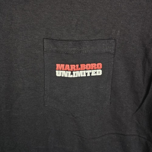 T-shirt uomo Marlboro Unlimited vintage anni 90 Lizard Gecko tasca XL - Foto 3 di 11