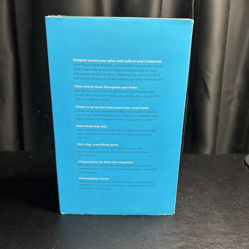 New Amazon Echo Plus Speaker With Built-In Smart Home Hub - Image 3 of 4