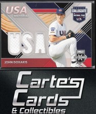 John Doxakis 2020 Panini Elite Extra Edition #USAM-JD USA Material Black