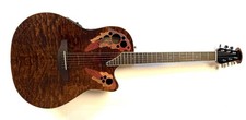 Ovation Celebrity Elite CE48P-TGE Super Shallow Acoustic-Electric Guitar - Tiger