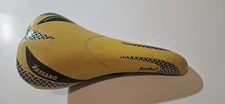 Selle Bassano Strike Saddle Road Cycling Bike Seat Yellow Made in Italy