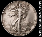 1937 Silver Walking Liberty Half Dollar - Scarce  Better Date  #K4390