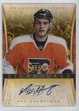 2013-14 Panini Select Signatures Gold Prizm 2/10 Ben Holmstrom #SI-HM Auto 0k70