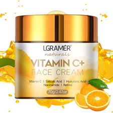 Anti-Aging Vitamin C Face Cream Retinol Wrinkle Smoothing Moisturizing Firming