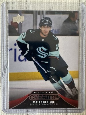 2022-23 Upper Deck Overtime Red Rookie Matty Beniers Rookie Seattle Kraken