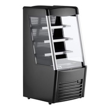 28" Black Vertical Air Curtain Merchandiser - 115V