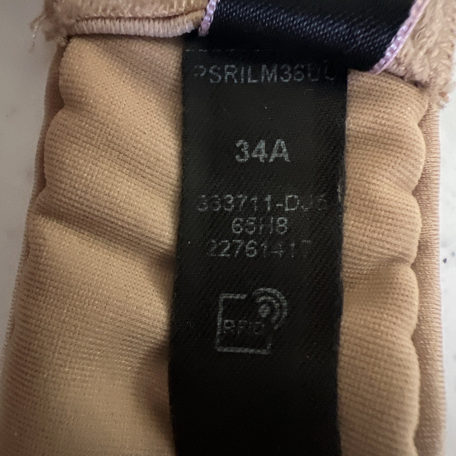 Victoria's Secret Women's 34A Tan Strapless Convertible Bra Multiway very sexy