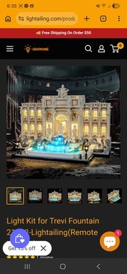 LIGHTAILING LED Light Set for LEGO Trevi Fountain 21062 W/ REMOTE LGK723_2