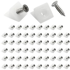60 PCS 15x13mm Translucent Plastic Drawer Bottom Repair Mending Wedges