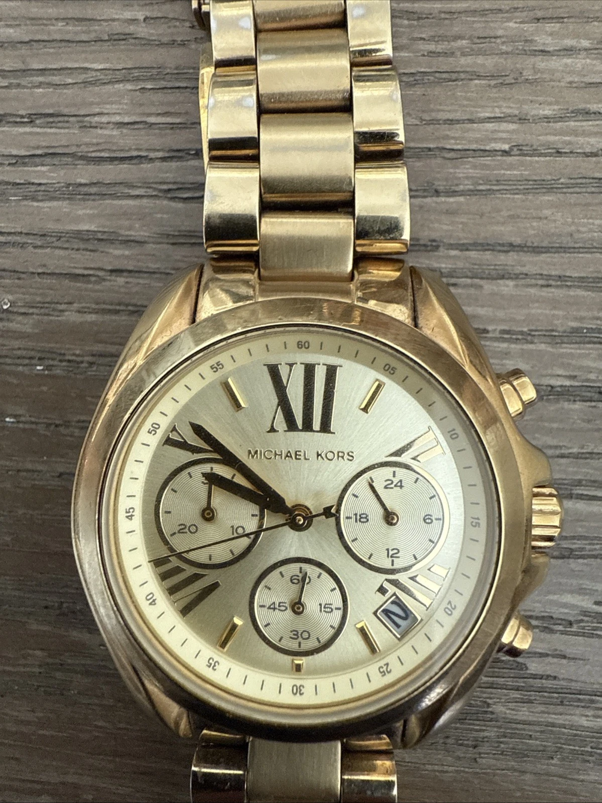 Orologio Michael Kors Donna MK5798 Bradshaw Quarzo Cronografo Acciaio Oro 36mm