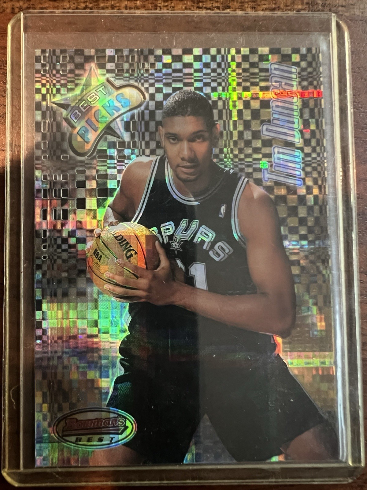1997-98 Bowman's Best - Best Picks Tim Duncan #BP8 Atomic Refractor (RC)