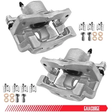 2pcs Front Left & Right Brake Caliper with Bracket for Toyota Yaris 2006-2018