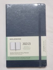 Moleskine 2022-23 Weekly Notebook Diary/Planner 18 Months 5" x 8 1/4" Dark Blue