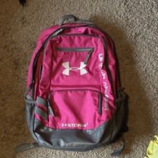 Under Armour Storm 1 Kids Backpack Pink Gray Adjustable Straps Padded